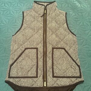 J. Crew Women’s Small S Herringbone Quilted Puffer Vest